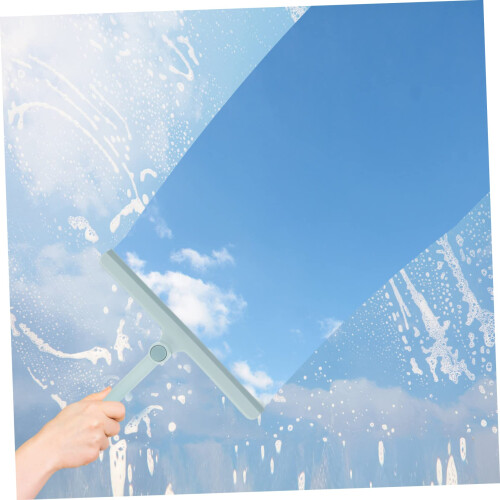2 Pack Window Squeegee and Shower Glass Cleaner with Ergonomic Grip for Fast, Scratch Cleaning 2