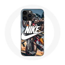 Coque - Nike - Iphone 14 Pro Max - Soepel - Wit - Motorwiel