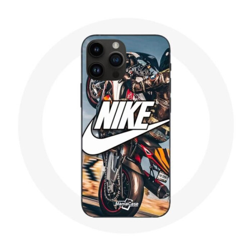 Nike Coque - Nike - Iphone 14 Pro Max - Soepel - Wit - Motorwiel