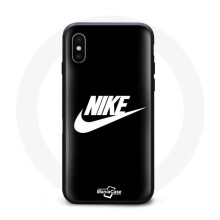 Coque - Nike - Iphone XS Max - Weißes Logo - Flexibel - Synthetisch