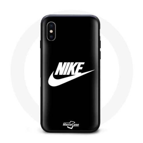 Nike Coque - Nike - Iphone XS Max - Witte Logo - Soepel - Synthetisch