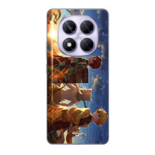 Funda - Xiaomi - Redmi Note 14 Pro 5G - Flexible - Tanjiro, Inosuke, Zenitsu - Azul