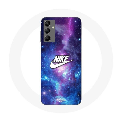 Nike Capa - Nike - Samsung Galaxy A14 4G - Logo Branco - Espaço Colorido - Flexível