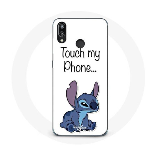 Huawei Capa - Huawei - P20 Lite - Lilo e Stitch - Flexível - Fofo - Branco