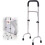 Standing Assist Device with Adjustable Height and Non‑Slip Base, Ergonomic Support Rail for Elderly and Disabled 2