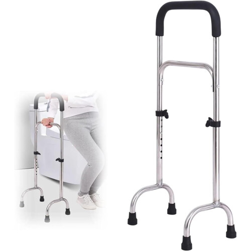 Standing Assist Device with Adjustable Height and Non‑Slip Base, Ergonomic Support Rail for Elderly and Disabled 1