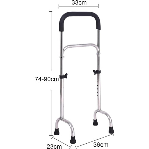 Standing Assist Device with Adjustable Height and Non‑Slip Base, Ergonomic Support Rail for Elderly and Disabled 2