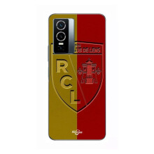 Coque Pour Vivo Y76 5G RCL LENS Logo fond jaune et rouge Maniacase
