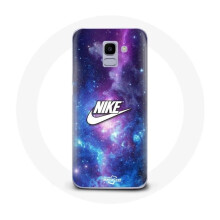 Hülle - Nike - Samsung Galaxy A8 2018 - Weißes Logo - Flexibel - Bunt