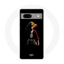 Hülle - MANIACASE - Google Pixel 7a - One Piece Manga Anime Luffy - Flexibel - Schwarz