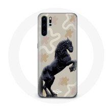 Custodia per Huawei P30 - Huawei - Frison Nero - Rigido - Protezione - Unisex