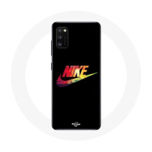 Coque - Nike - Galaxy A41 - Flexibel - Schwarz - Logo
