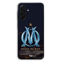 Coque Pour Samsung Galaxy A17 OM logo bleu et dorée stade Maniacase