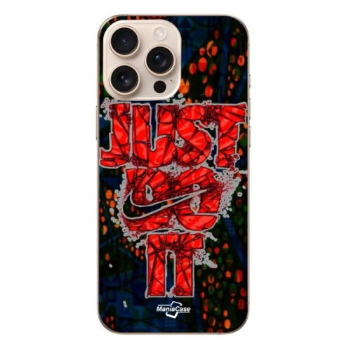 Nike Coque - Nike - iPhone 16 Pro Max - Rot - Just do it - Flexibel