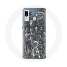Coque - Game of Thrones - Samsung Galaxy A30 - Soepel - Affiche Personages - Grijs