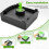 2 Pcs   Sticky Note Dispenser Acrylic Small Sticky Note Holder for 3 X 3 Inch Sticky Notes Office Home Classroom 3