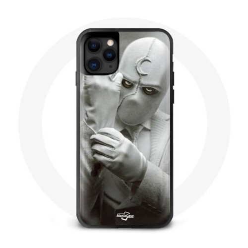 Marvel Cover per iPhone 13 Mini - Marvel - Moon Knight - Plastica - Resina - Nero