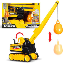 Tonka Steel Wrecking Ball, Durable Real Steel Construction, Yellow Demolition Toy