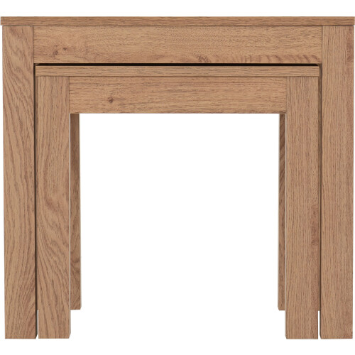 Seconique Leon Nest Of 2 Tables - Medium Oak Effect 2