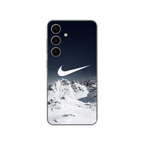 Nike Coque - Nike - Samsung Galaxy S24 FE - Flexibel - Schwarz - Berglogo