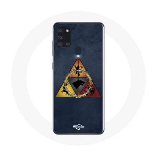 Game of Thrones Coque - Game of Thrones - Samsung Galaxy A21S - Rigide - Triangle Logo Baratheon - Protection