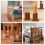 Solid Wood Furniture Risers Set of 4, Adjustable Height Boost Bed Risers for Tables and Sofas 3