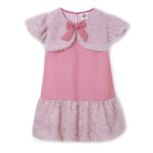 Vestido A-Line até o Joelho Cub Mcpaws Be Curious Meninas (Ga19Ptyfo15Afur_Rosa_7-8 Anos)