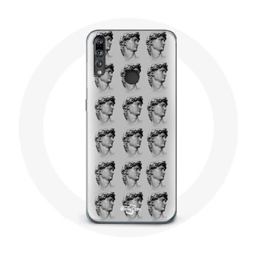 Huawei Coque - Huawei - P30 Lite - Flexibel - Statue - Grau