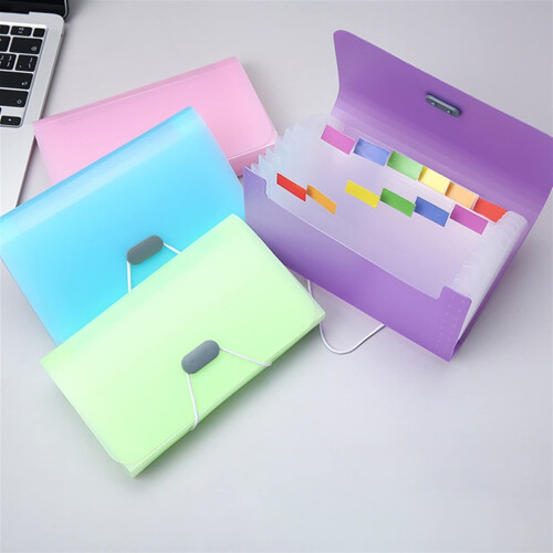 Pink Expanding File Folder for Documents, MultiFunction File Organizer for Home Office Storage 1