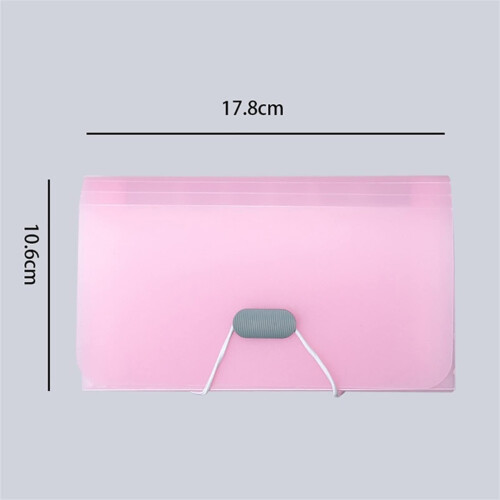 Pink Expanding File Folder for Documents, MultiFunction File Organizer for Home Office Storage 2