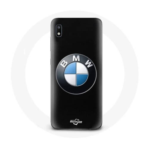 BMW Coque - BMW - Galaxy A10 - Morbida - Nera - Logo