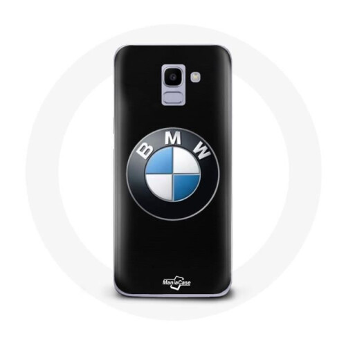 BMW Coque - BMW - Samsung Galaxy J6 2018 - Morbida - Nera - Logo