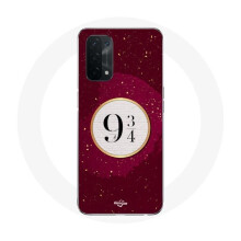 Coque pour Oppo A54 5G - Harry Potter - voie 9 3 4 - Souple - Rouge - Protection