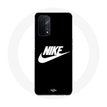 Coque - Nike - Oppo A54 5G - Flexibel - Witte logo - Optimale bescherming