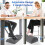 Foot Rest for Under Desk Adjustable Angle Ergonomic Foam Support for Office Work and Gaming Black 2