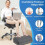 Foot Rest for Under Desk Adjustable Angle Ergonomic Foam Support for Office Work and Gaming Black 3