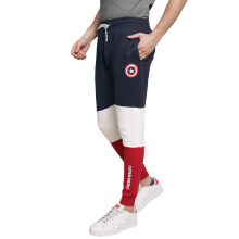 Calças Jogger Masculinas Azul Polycotton Impressão Capitão América Free Authority