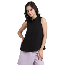 Forever 21 T-Shirt Dames Regular Fit Effen (Fws24Cwof007_Zwart)