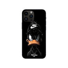 Telefoonhoes - Nike - Iphone 12 Pro Max - Soepel - Silicone - Zwart