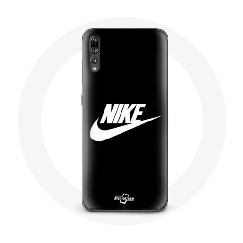 Nike Capa - Nike - Huawei P20 - Flexível - Preto - Logo Branco