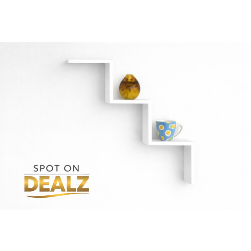 Spot On Dealz Floating Wall Mount Steps/W Shape Shelves 1