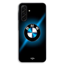 Hülle für Samsung Galaxy A17 BMW-Logo schwarz und glänzend blau Maniacase