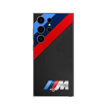 Custodia - MANIACASE - Samsung Galaxy S25 Ultra - Nero - Morbida - Logo BMW M Power
