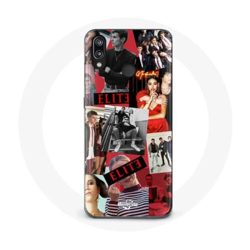Huawei Coque - Huawei - P20 Lite Elite - Zacht - Wit - Karakters Afbeelding