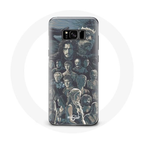Game of Thrones Coque - Game of Thrones - Samsung Galaxy S8 - Hart - Figurenposter - Grau