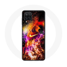 Coque - Nike - Galaxy A12 - Flexibel - Multicolor - Gekleurde Schildering