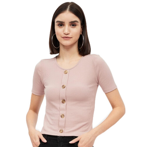 Harpa Dames Effen Regular Blouse (Gr6147_Roze Klein)