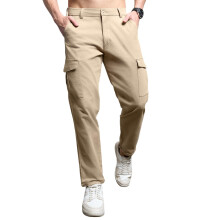 Calças Cargos Slim Fit em Algodão Mid-Rise 11 Taupe - High Star