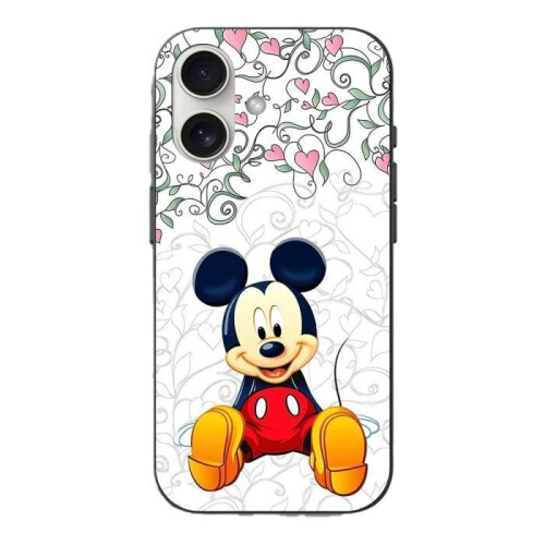 Disney Coque - Disney - Iphone 16 Plus - Mickey Mouse - Souple - Noir