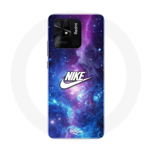 Nike Capa - Nike - Redmi 10C - Flexível - Logo Branco - Espaço Colorido